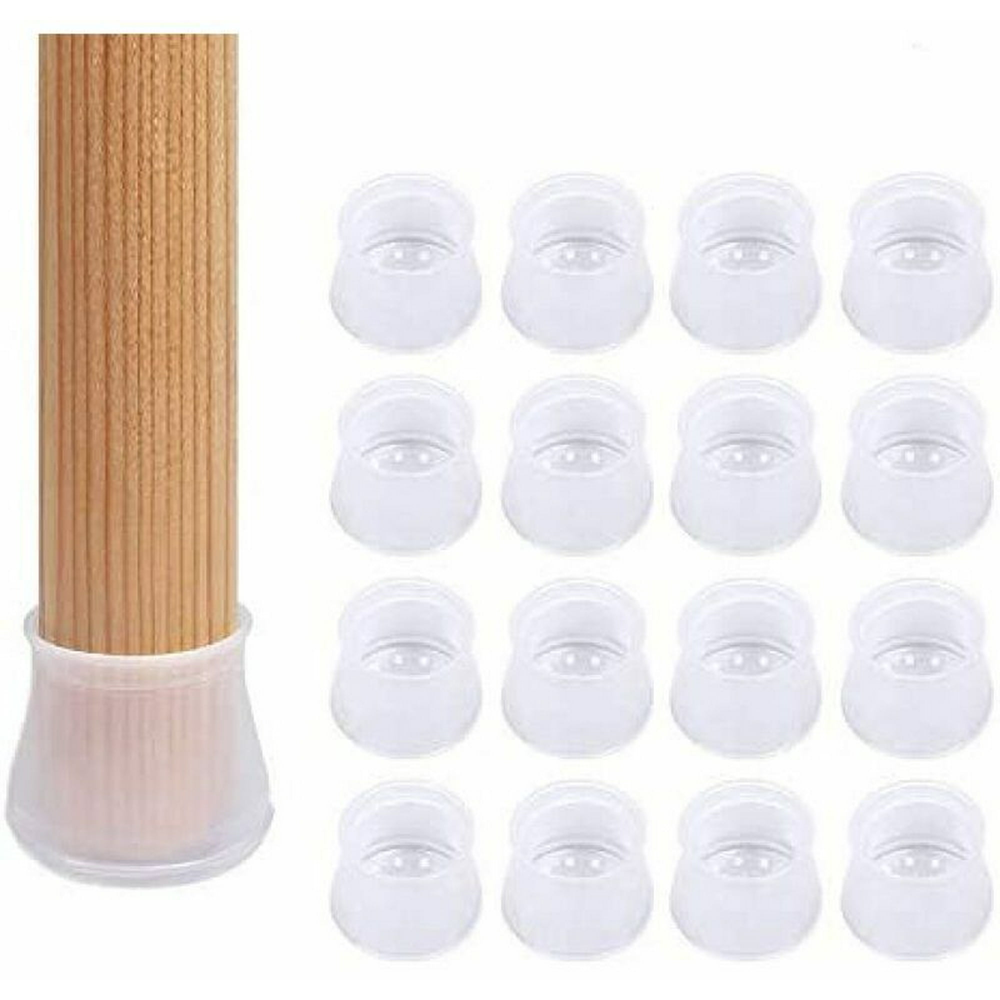 Patas de muebles Protectores de patas de sillas Protectores de patas de  muebles de silicona Patas de mesa Protectores de piso Hogar Claro 16pcs  JAMW Sencillez