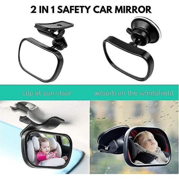 Espejo retrovisor para coche de bebé, Monitor para bebé, espejo