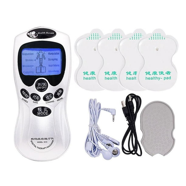 Máquina Eléctrica de acupuntura EMS, masajeador de terapia Digital, estimulador  muscular, electroestimulador, masaje corporal, 8 modos - AliExpress