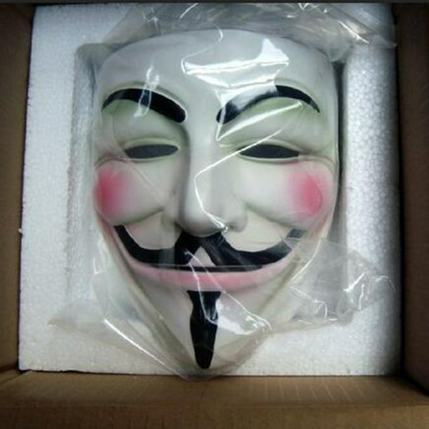 leopardo Eslovenia emocional Máscara de hacker para disfraz de niños, máscaras de Halloween V para  máscara de Vendetta anónima/má Sincero Hogar | Walmart en línea