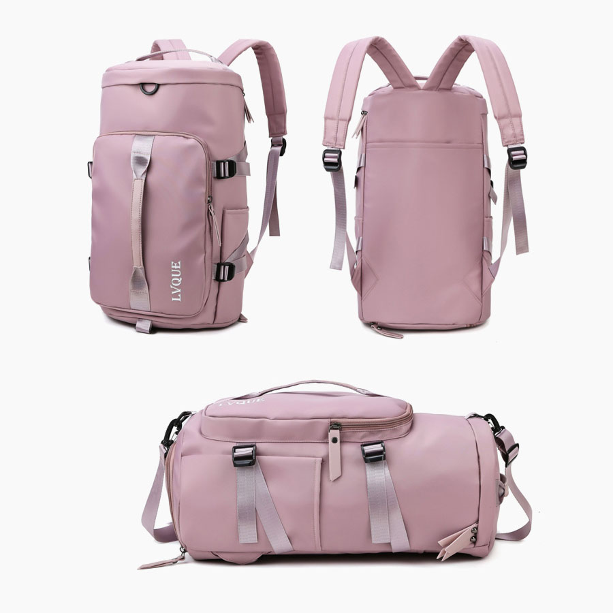 Bolso Maleta Deportivo Impermeable Gimnasio Para Mujer Lila