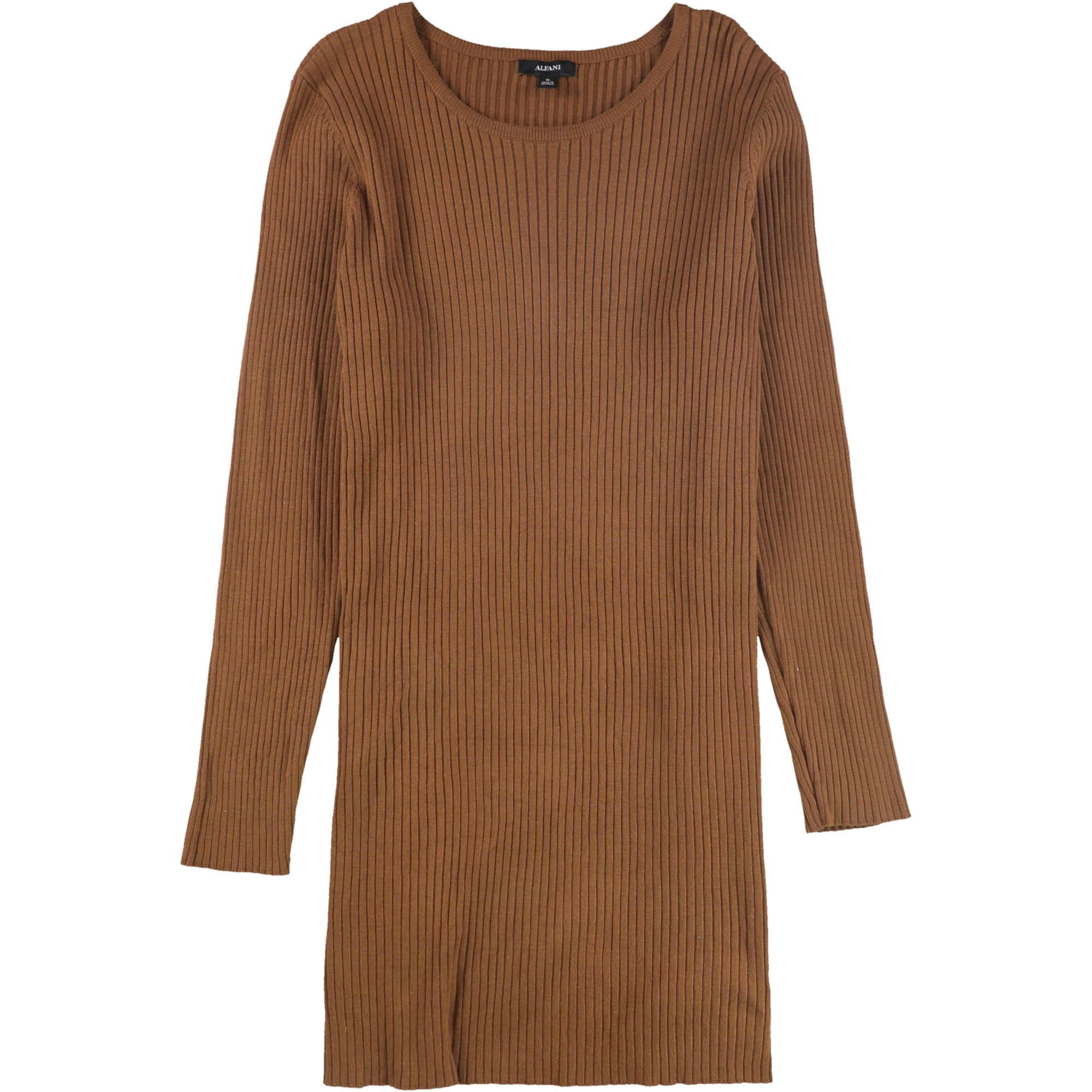 Alfani suéter tipo túnica acanalado para mujer, marrón, mediano Alfani Sayo