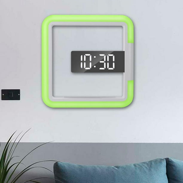 Reloj digital, reloj de pared digital para decoración de sala de estar,  reloj despertador de escritorio para dormitorio, reloj de pared grande con