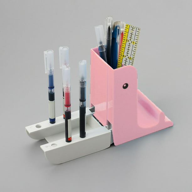 Organizador de lápices de ballena, caja de almacenamiento de papelería  creativa multifunción, bolígrafo de escritorio, portalápices, contenedor