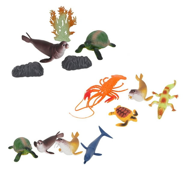 Set animales marinos Animal World 19 piezas