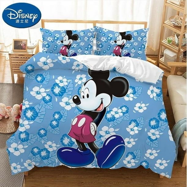 Juego de ropa de cama Disney Minnie Mikey Mouse, juego cama para niños, funda nórdica 2 funda zhangyuxiang LED | Walmart en línea