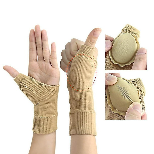 Guantes de terapia de compresión con relleno de gel para pulgar, mano,  muñeca, soporte para artritis, guantes de compresión brillar Electrónica