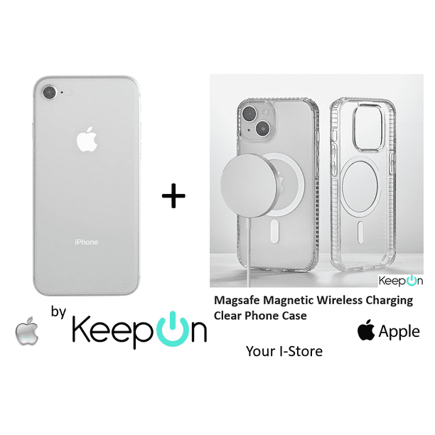 Funda MagSafe transparente y metal iPhone Xr (plata) 