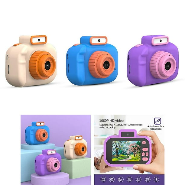 Cámara infantil 1080P, mini videocámara portátil X2 para niños, pantalla  IPS a color de 2.0 pulgadas, digital para niñas, cumpleaños, Navidad, Año