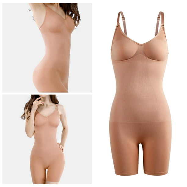 Desconocido Faja Moldeadora de Cuerpo Completo for Mujer (Color : Skin,  Size : XXL) : : Moda