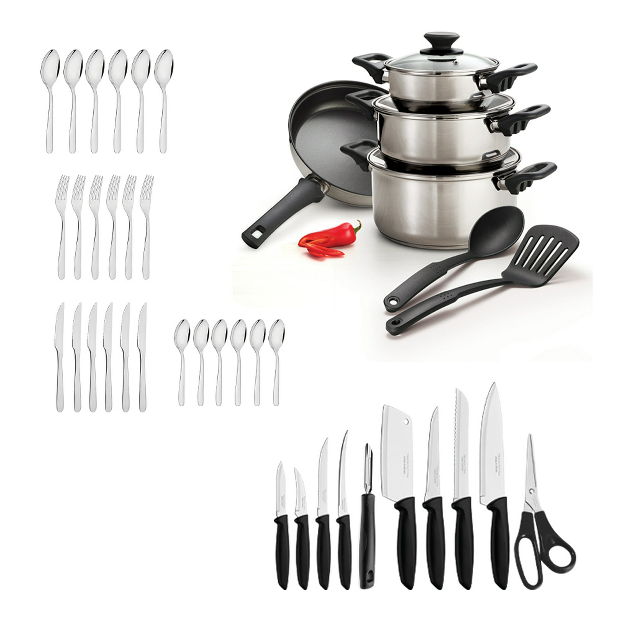 BRA Air - Set de utensilios de cocina 5 pièces con carrusel