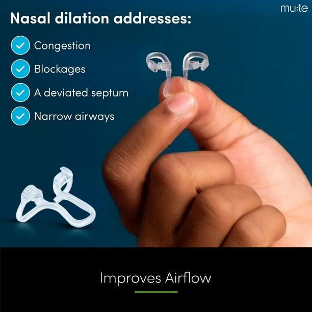 Dilatadores nasales antirronquidos de silicona de 4 tamaños dispositivo de  ayuda para la Apnea Clip nasal para dejar de roncar ANGGREK Otros