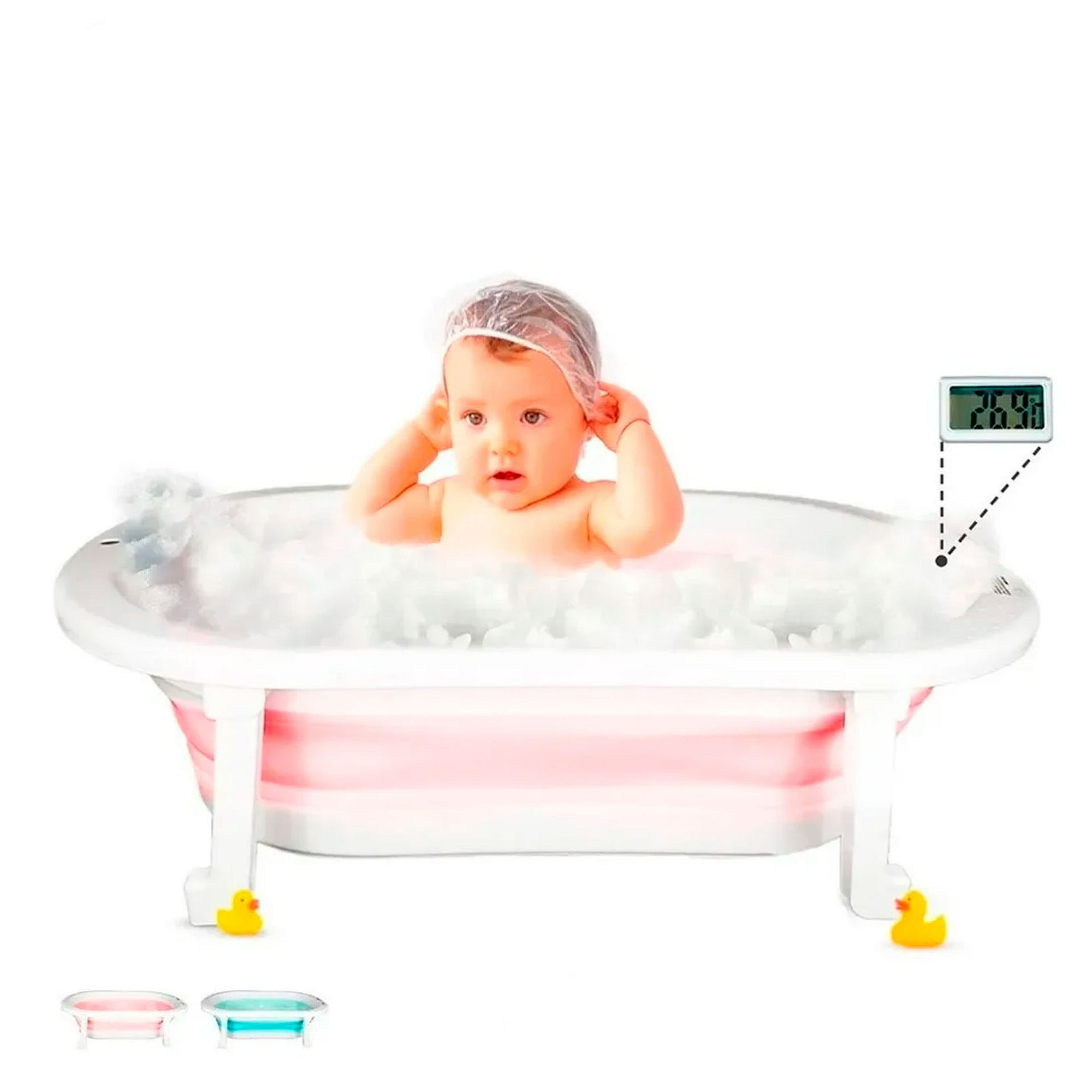 Bañeras Para Bebes Niños Recien Nacidos Tina Infantil PINK Baño Facil  Divertido