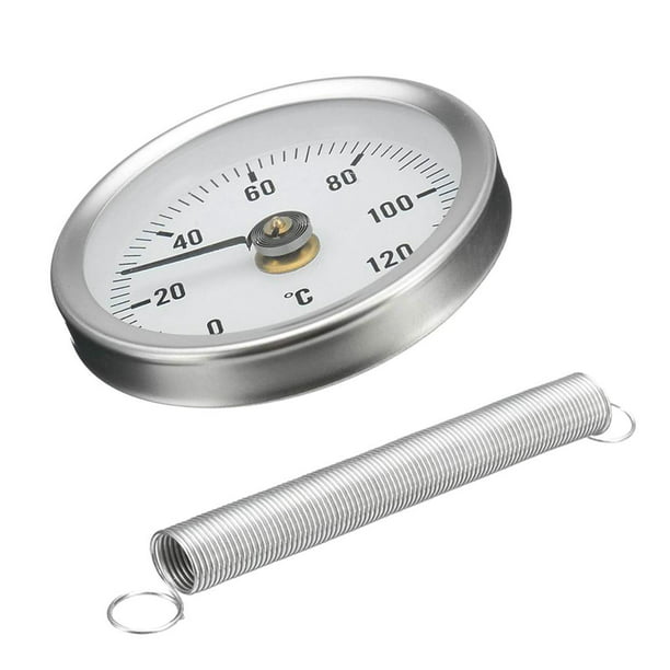 Medidor de licencia forma forma Temperatura con Termómetro de Tubo de 63 Mm  con , Rango 0 ~ 120 ℃, Caja de Aluminio, de 2 Pi Gloria Termómetro de tubo