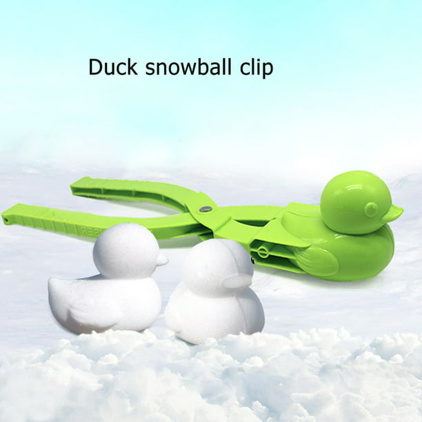 Pinza para Hacer bolas de nieve en forma de pato, molde de plástico para  nieve y arena de invierno, herramienta para hacer bolas de nieve, juguete