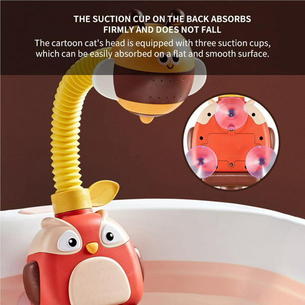SY Baño de bebé mejora ducha eléctrica Doble rociador bañera