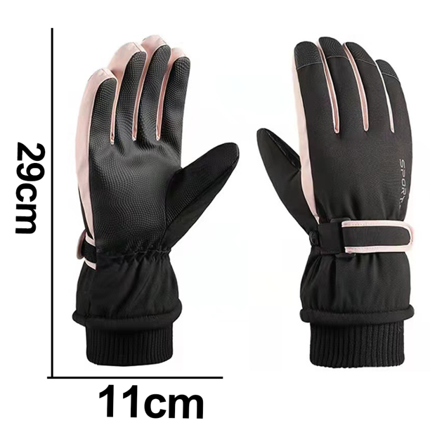 Guantes de esquí Guantes de nieve para hombre y mujer, impermeables y  resistentes al viento, guantes con pantalla táctil para ciclismo, snowboard,  conducción, trabajo al aire libre