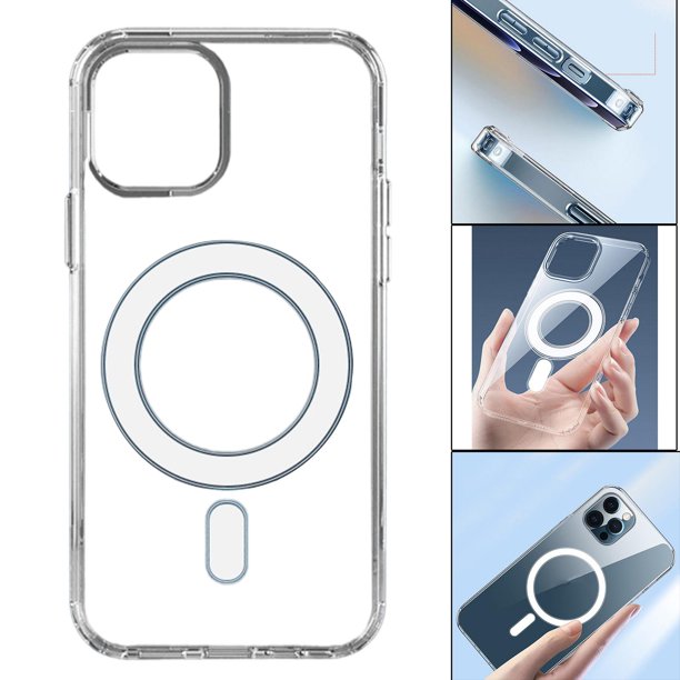 Funda magnética compatible con magsafe para IPhone 12 Mini, transparente  protección anti-golpes E&N Magsafe