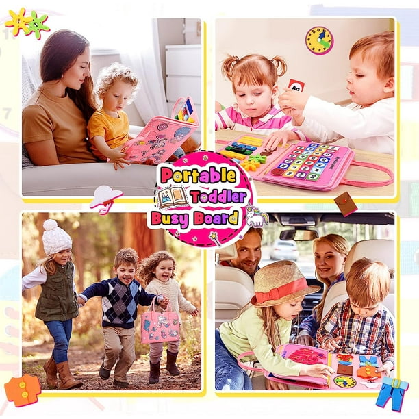 Juguete para bebé de 1 año, juguete para niña de 1 a 5 años, juguete para  niños de 1 a 3 años, tablero ocupado Montessori 1, 2, 3 años, regalo para  niños