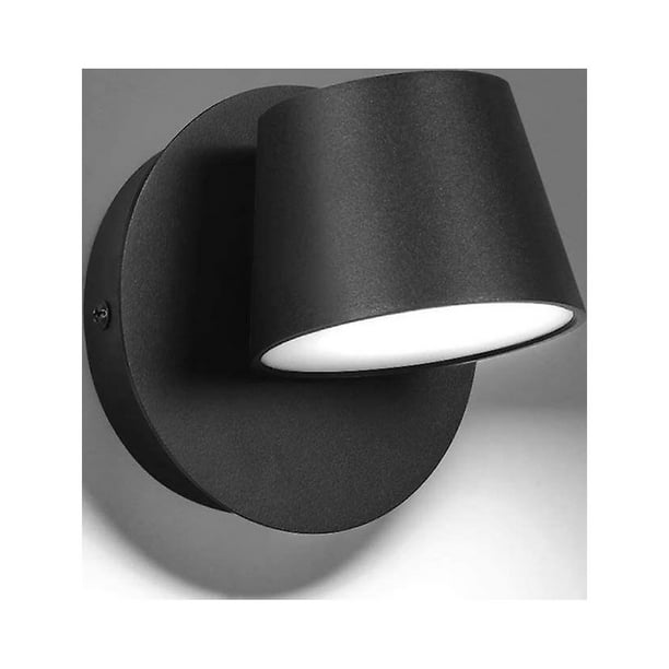 Aplique 1 Luz Negro Escalera Con Lámpara Led