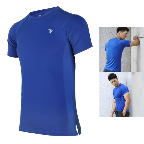 Camiseta de algodón para hombre, Top de entrenamiento para gimnasio, ropa  activa de Fitness, camisetas lisas con estampado muscular, ropa de  Culturismo
