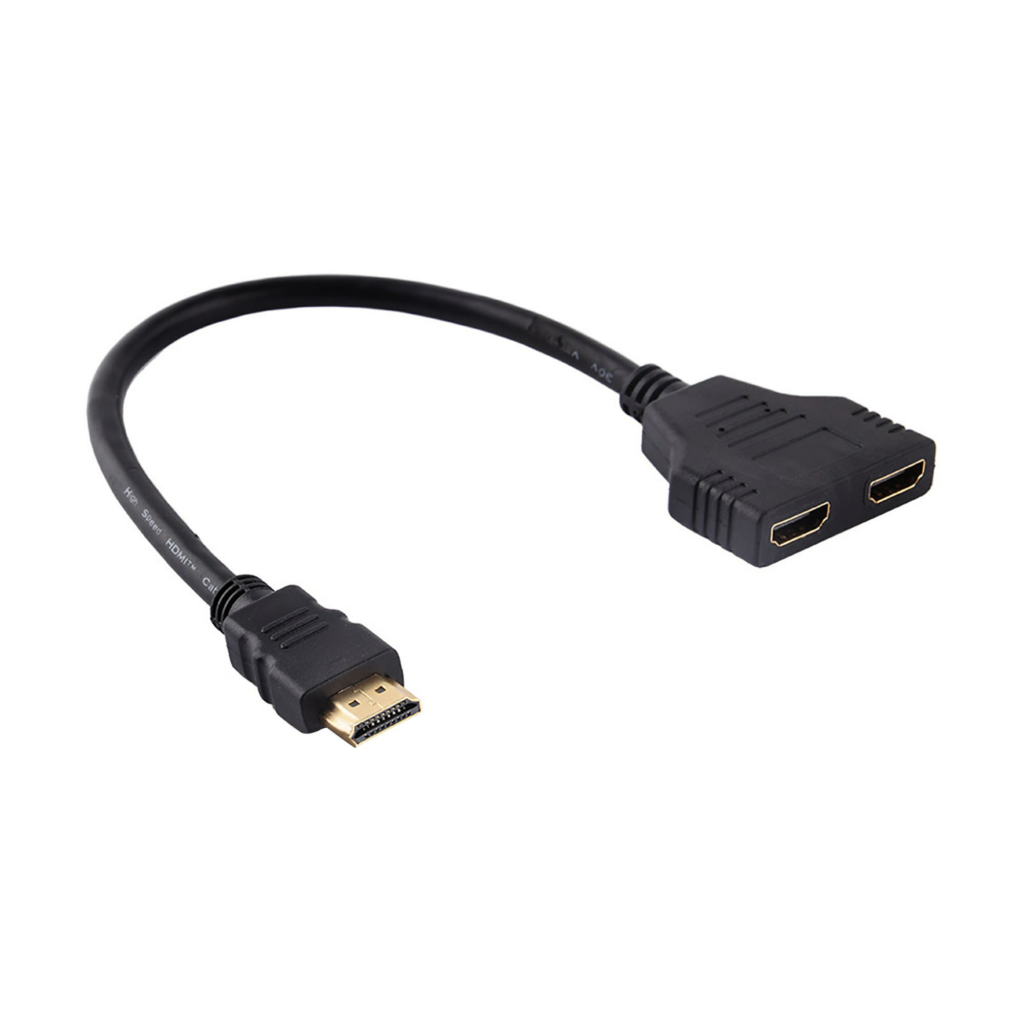 Cable adaptador macho a hembra doble, divisor 1080P, Compatible con HDMI, 2  puertos duales, V1.4, 1 en 2 - AliExpress
