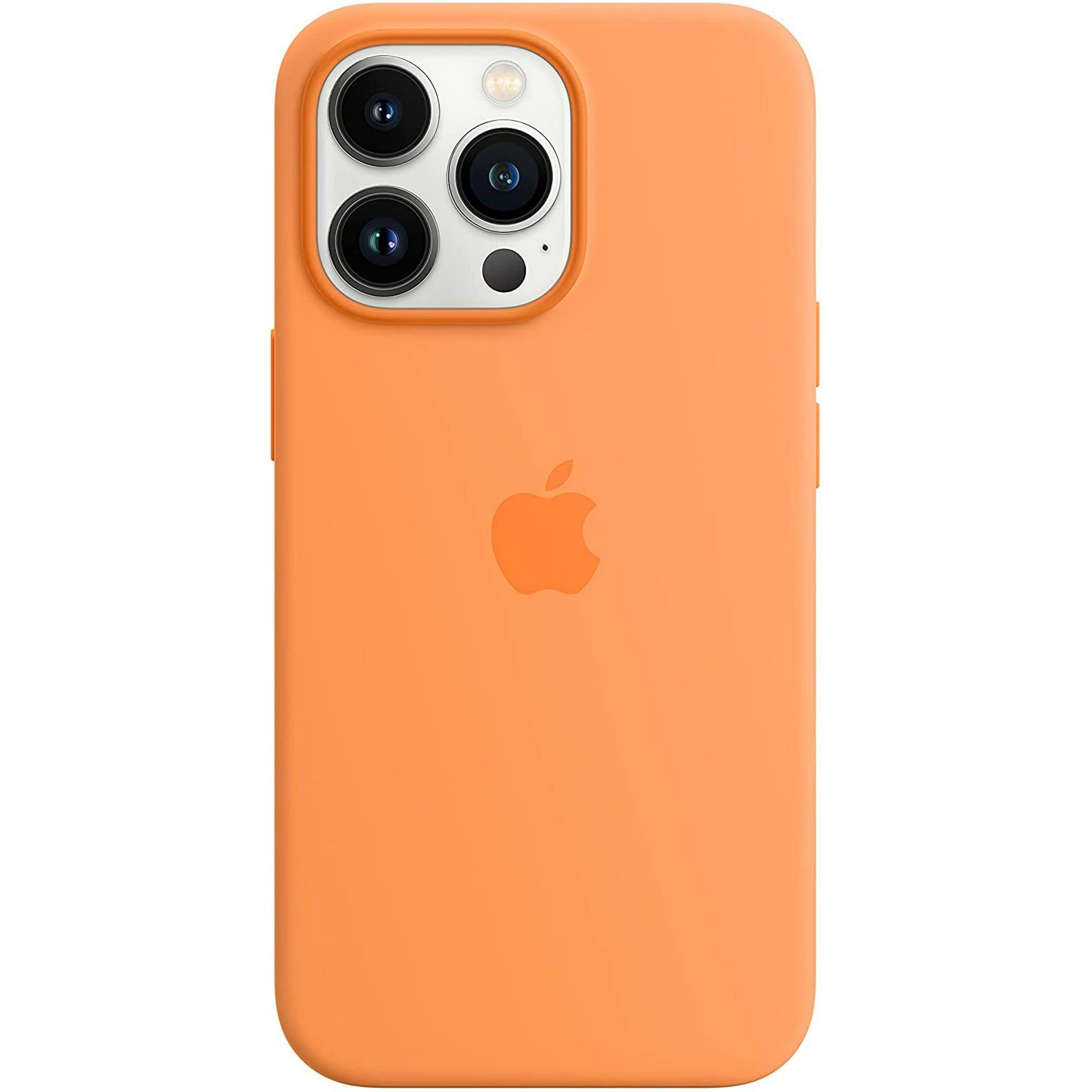 Funda silicona con cuerda iPhone 13 (naranja) 