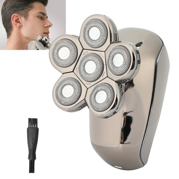 Máquina de afeitar eléctrica para lAfeitadora de cabeza eléctrica,  afeitadora de barba con carga USB para cabeza de afeitado para afeitado  para hombres LHCER NONE