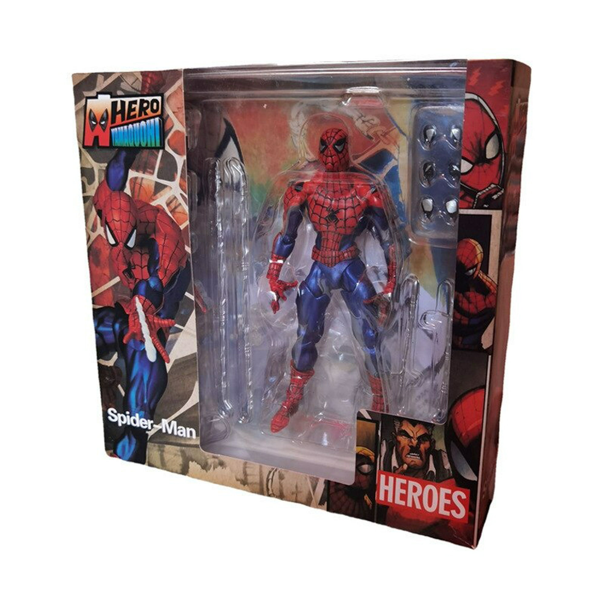 Marvel-figura de acción de Spiderman para niños, modelo de juguete para  niños, regalo de cumpleaños y Navidad, el increíble Spider-Man, MAF 075  Fivean unisex