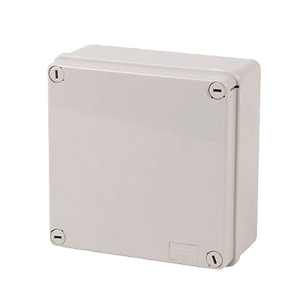 uxcell® Caja eléctrica de plástico montada superficie 3.346 inx2.362  inx1.339 in caja de conexiones DIY
