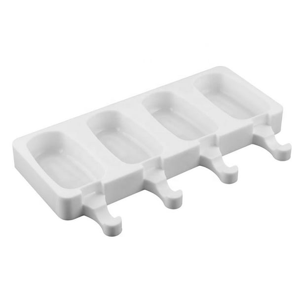  Moldes caseros de silicona para paletas con tapa, sin BPA, moldes  para paletas de hielo con 3 cavidades, para hacer pasteles, helados, paletas  de fácil liberación, con 100 palitos de paletas (