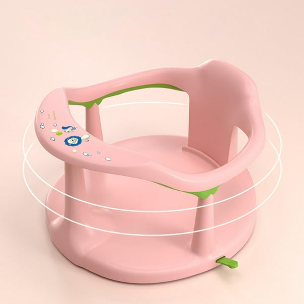 Naysku Asiento de baño para bebé, silla de baby shower, silla de baño  infantil con soporte de respaldo y ventosas, silla de baño antideslizante  para