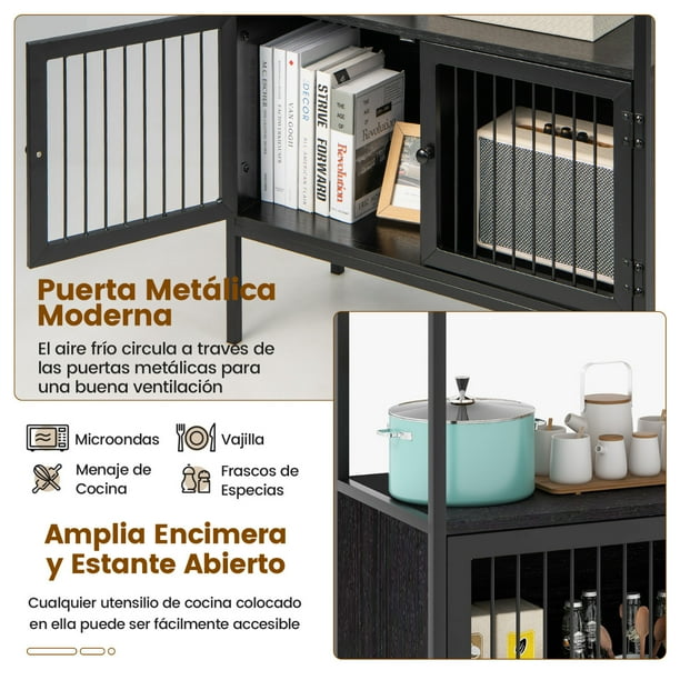 Estantería de madera de pie para el suelo, estante de almacenamiento  multiusos, estante para revistas, estante abierto de pie ancho para el  hogar y la