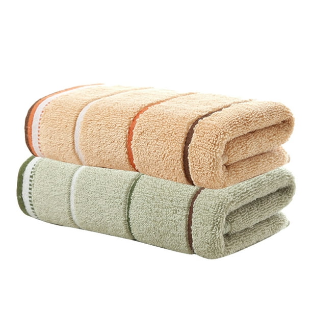 Juego de toallas de baño de algodón de 2 piezas, tamaño 70 * 140 cm, toallas  de baño livianas y altamente absorbentes