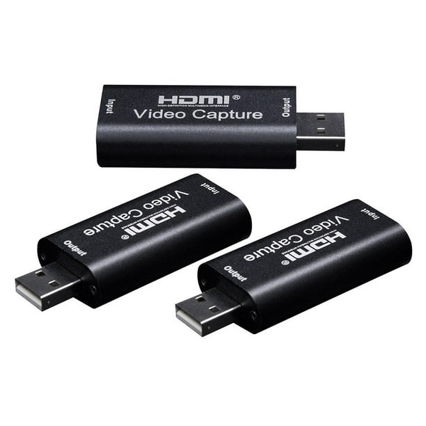  Tarjeta de captura de video HDMI 4K, Cam Link Tarjeta de  captura de juego, adaptador de captura de audio HDMI a USB 2.0 Dispositivo  de captura de grabación para transmisión, transmisión