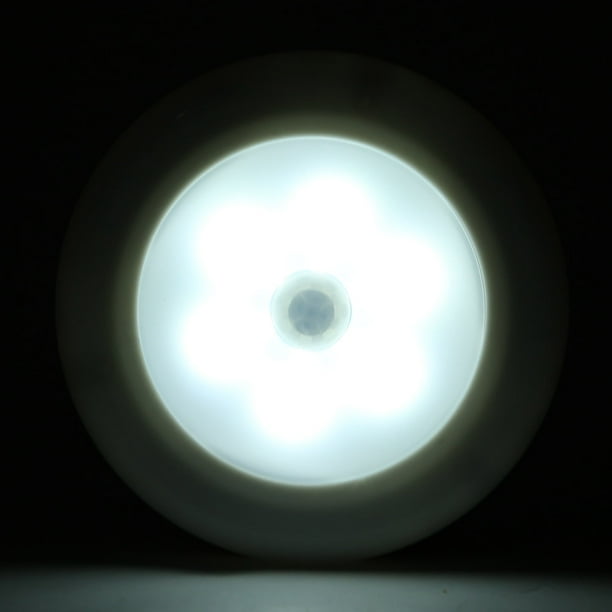 1 Pieza Luz Nocturna Inteligente Redonda Con Sensor De Luz Y