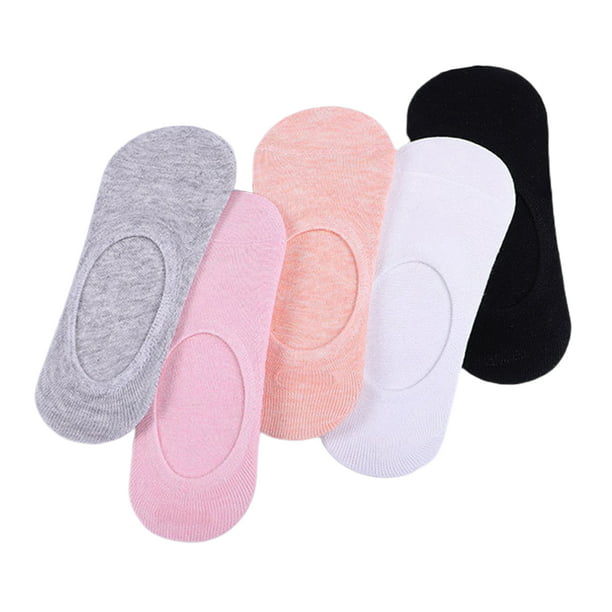 Calcetines tobilleros suaves de algodón puro para mujer, corte bajo,  atléticos, casuales, multicolor, calcetines invisibles para mujer, paquete  de