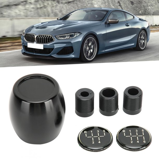 OBEST Pomo de palanca de Cambios de Coche para BMW, 5 Velocidades Pomo de  Palanca de