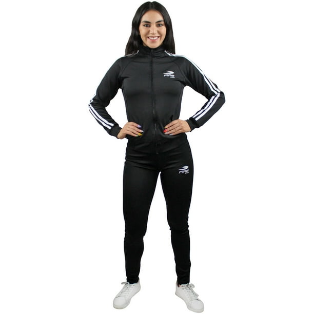 Conjunto Deportivo Dama Mujer Negro Extra-Grande Fire Sports Conjunto  deportivo/Pants/Negro