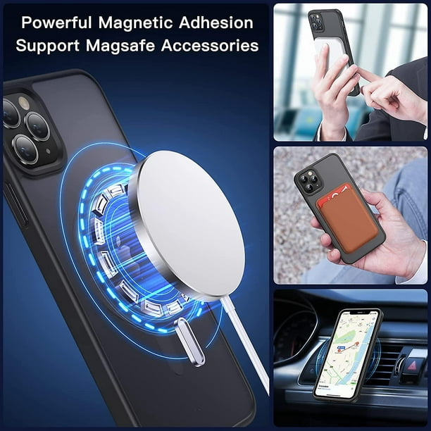 Carcasa protectora magnética compatible con Magsafe para iPhone 11