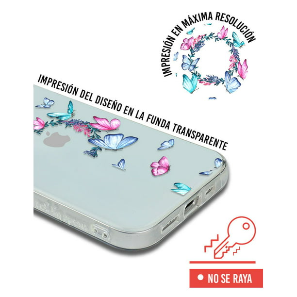 Funda Para iPhone 11 Pro Max-transparente Con Mariposas L