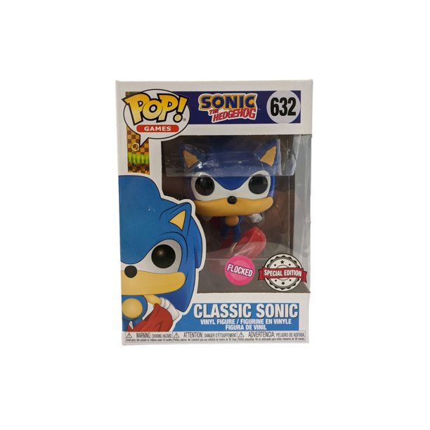 Funko Pop! Sonic The Hedgehog - Classic Running Hedgehog Flocked