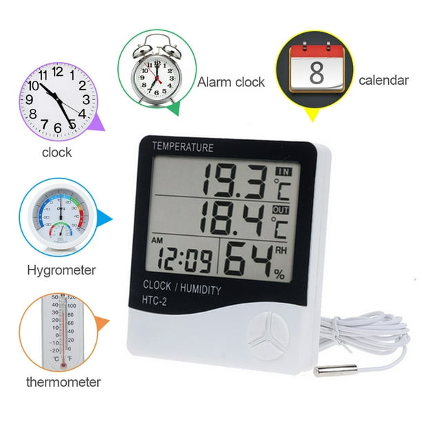Termómetro de casa de rastreo de temperatura interior y exterior termómetro  de refrigerador termómet XianweiShao 8390614536159