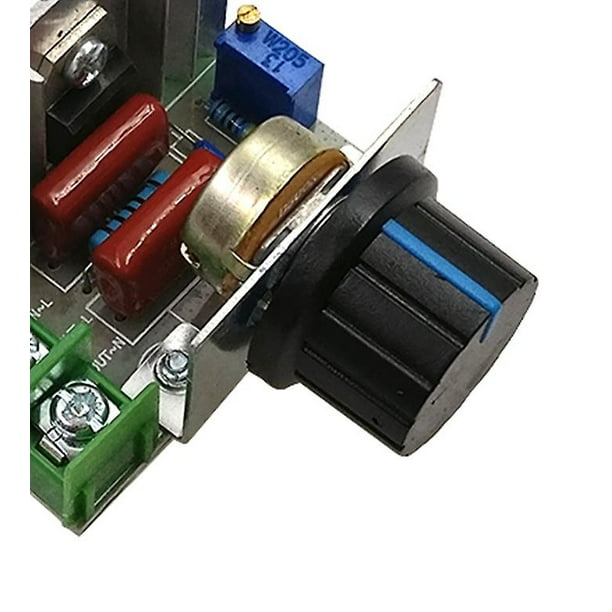 Regulador de voltaje Irfora Regulador de voltaje variable compacto  Velocidad de temperatura portátil Voltaje de luz Atenuador ajustable Irfora