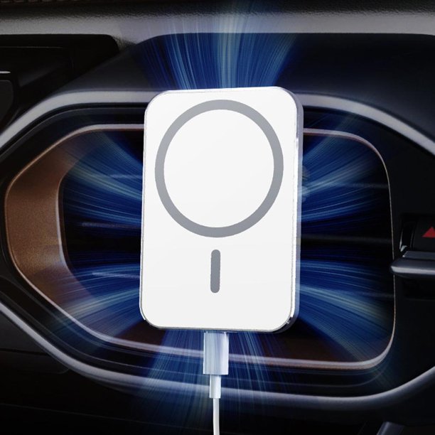 Cargador de coche inalámbrico de inducción eléctrica automotriz Cargador  inalámbrico de 15 W Soporte de montaje de ventilación de automóvil Carga