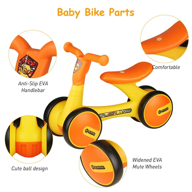 Baby Balance Bikes Juguetes para bebés para niños de 1 año yeacher Empujar  bicicleta