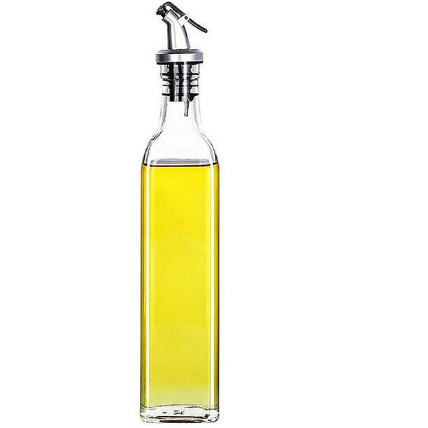 1 botella de vidrio para aceite de cocina, 600ml/20oz dispensador de aceite  y vinagre Cruet para cocina, botella dispensadora de aceite de oliva grande  con medida - Temu