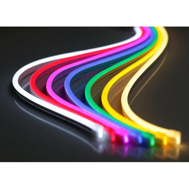 Luz de cuerda de neón LED, tira de luces LED de 12V, luz de cuerda de  silicona impermeable para decoración interior y exterior Rojo Verde
