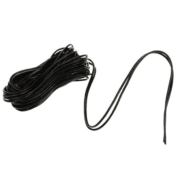 FYSL 120 Pcs Cordon Cuero para Colgante Cuerda Collar Cuero Negro