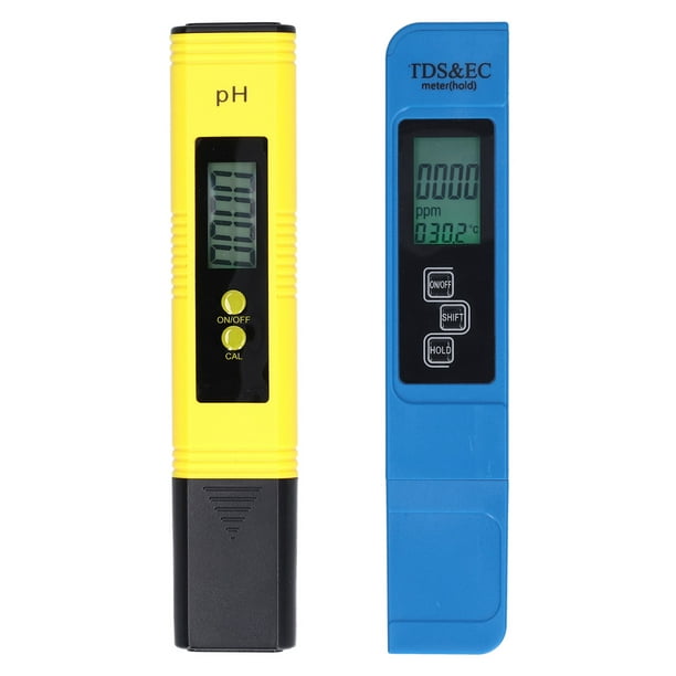 Medidor de pH digital con medidor de pH ATC, 3 en 1 pH TDS Temp 0.01  Resolución de alta precisión tipo pluma probador, probador de agua para  agua